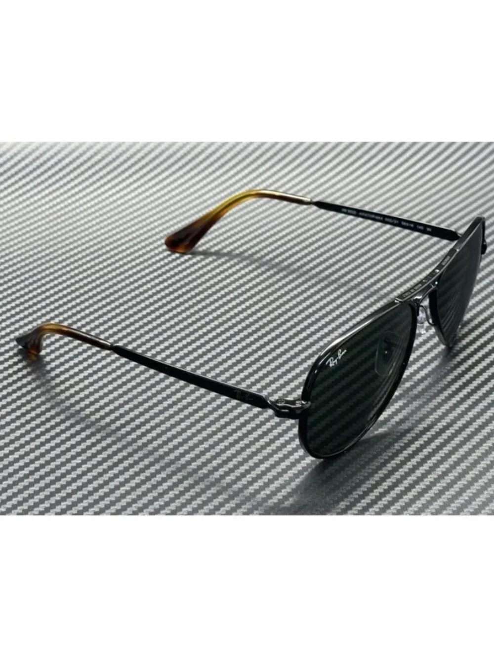 New Ray-Ban Men Black Sunglasses 58-16-145